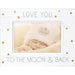 "Malden : 4\" X 6\" \"Love You To\" Wood With Gold Foil Accents Picture Frame - White -"