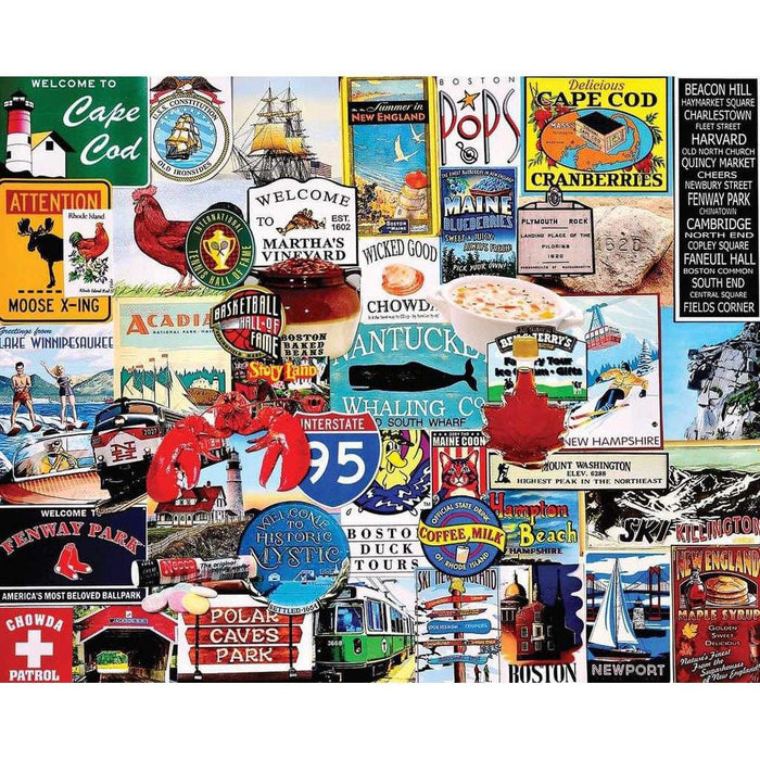 "White Mountain : I Love New England- 1000 Piece Jigsaw Puzzle -"