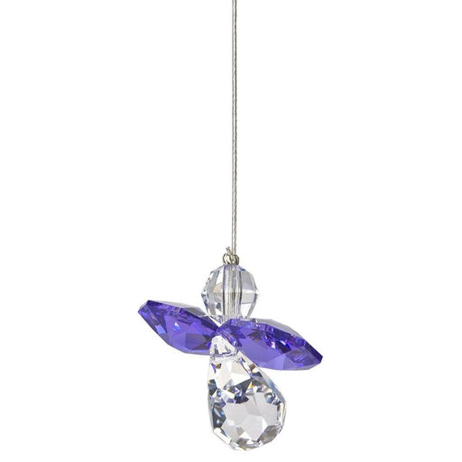 "Woodstock Chimes : Crystal Guardian Angel Suncatcher - Amethyst (February) -"