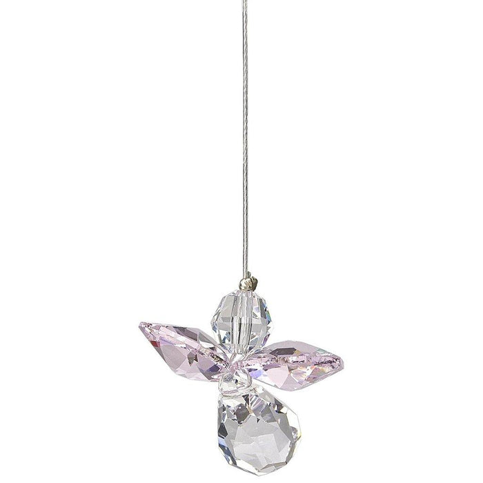 "Woodstock Chimes : Crystal Guardian Angel Suncatcher - Rose (October) -"