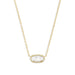 "Kendra Scott : Elisa Pendant Necklace In Ivory Pearl -"