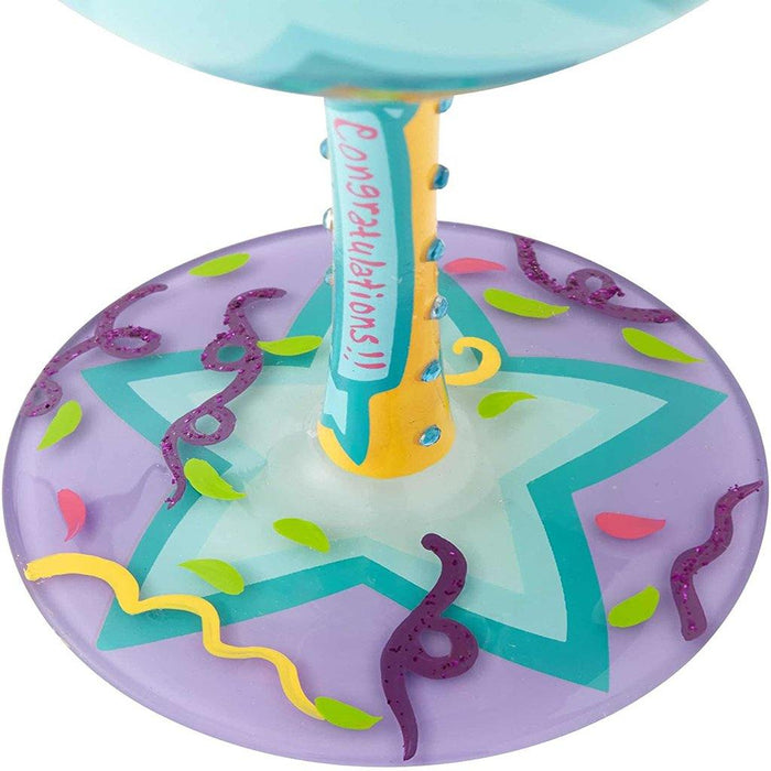 "Lolita : Wine Glass - Happy Retirement -"