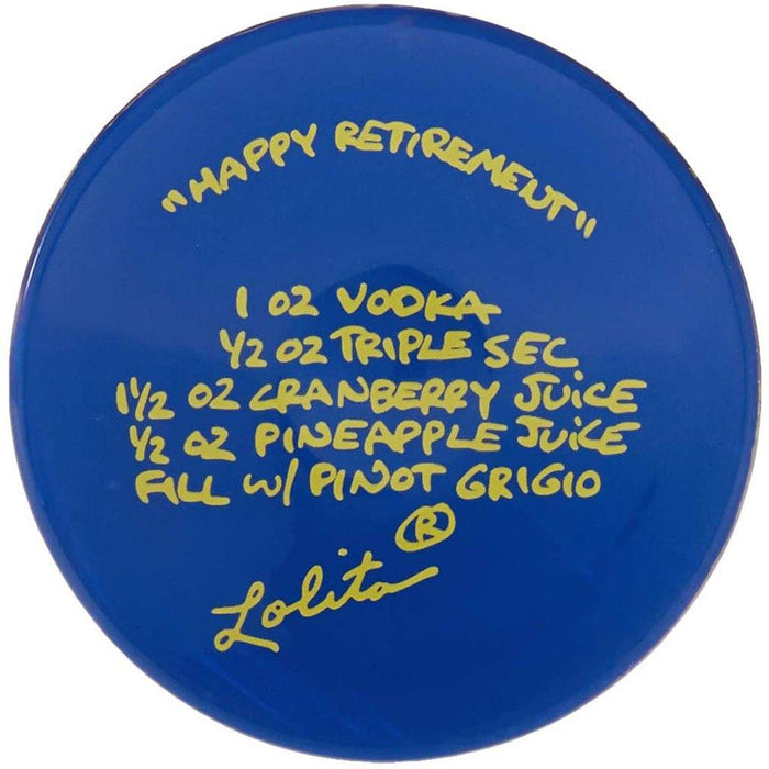 "Lolita : Wine Glass - Happy Retirement at Annie's Hallmark"