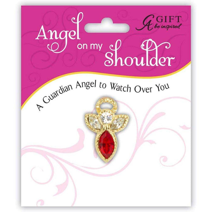 "Cathedral Art : Birthstone Pin-July - Ruby -"
