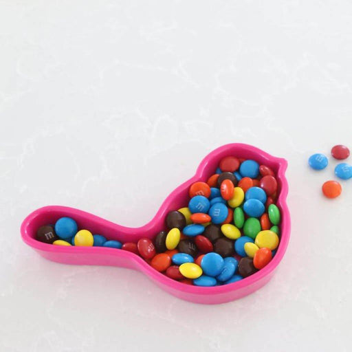 "Nora Fleming : Melamine Pink Birdie Dish -"