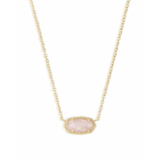 "Kendra Scott : Elisa Pendant Necklace In Rose Quartz -"