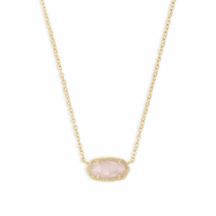 "Kendra Scott : Elisa Pendant Necklace In Rose Quartz -"