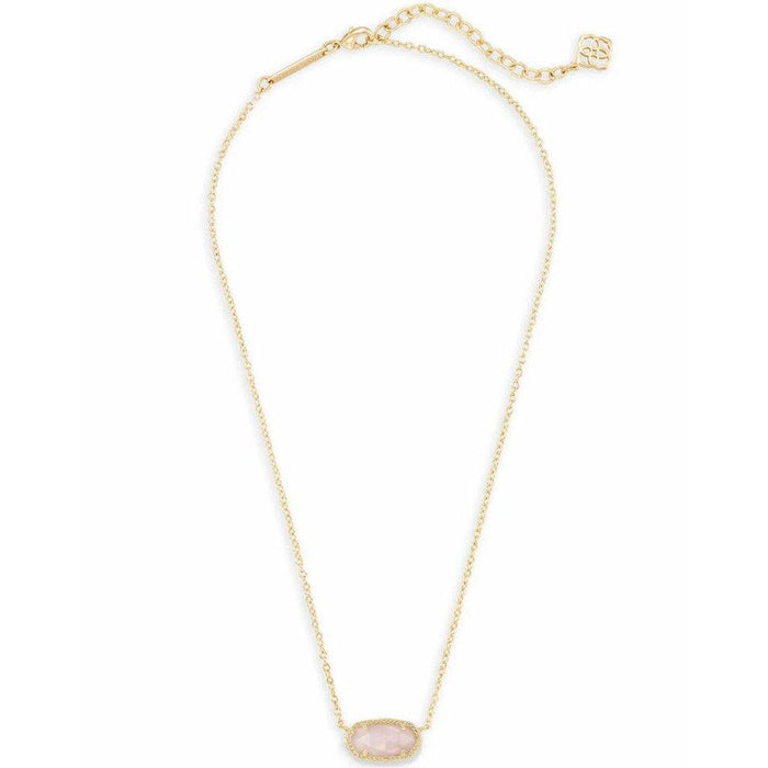 "Kendra Scott : Elisa Pendant Necklace In Rose Quartz -"