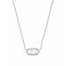 "Kendra Scott : Elisa Silver Short Pendant Necklace In Ivory Mother-Of-Pearl - Kendra Scott : Elisa Silver Short Pendant Necklace In Ivory Mother-Of-Pearl - Annies Hallmark and Gretchens Hallmark, Sister Stores"