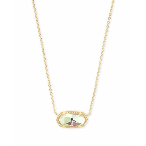 "Kendra Scott : Elisa Gold Pendant Necklace In Dichroic Glass - Kendra Scott : Elisa Gold Pendant Necklace In Dichroic Glass - Annies Hallmark and Gretchens Hallmark, Sister Stores"