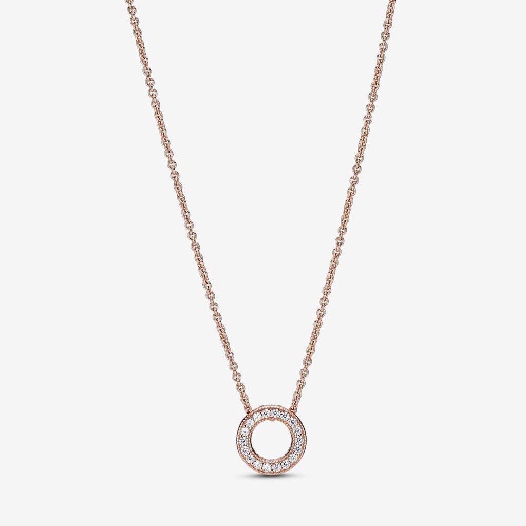PANDORA : Pandora Logo Pavé Circle Collier Necklace - Annies