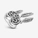 "PANDORA : Openwork Heart & Three Feathers Dreamcatcher Charm -"