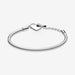 "PANDORA : Pandora Moments Heart T-Bar Snake Chain Bracelet -"