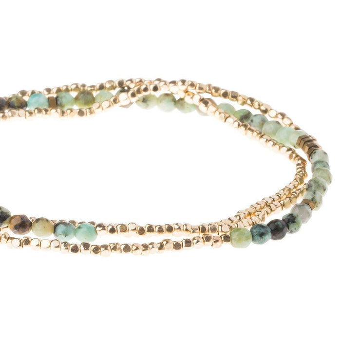 "Scout Curated Wears : Delicate Stone African Turquoise - Stone of Transformation -"