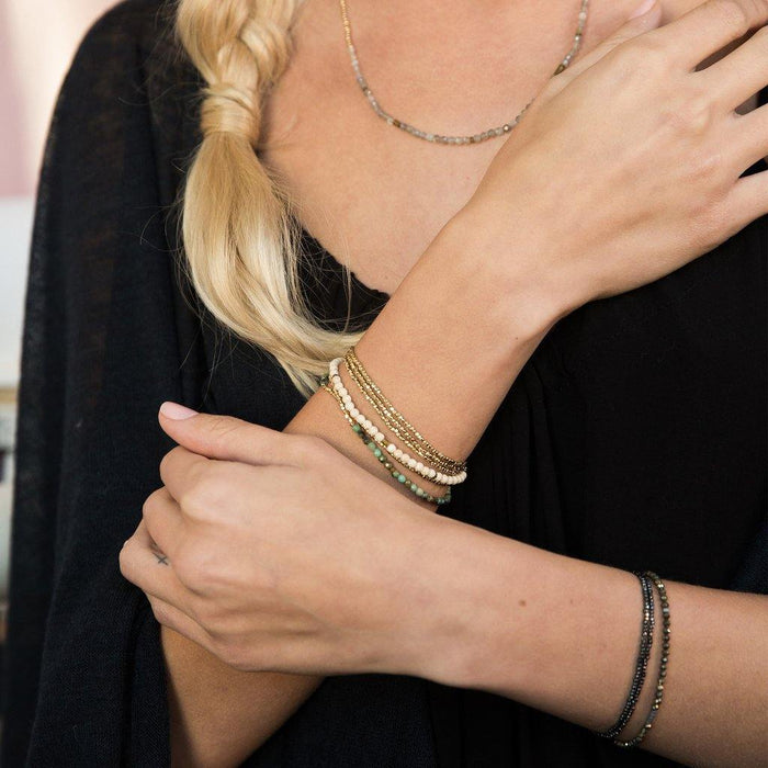 "Scout Curated Wears : Delicate Stone African Turquoise - Stone of Transformation -"
