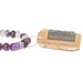 "Scout Curated Wears : Amethyst Stone Bracelet - Stone of Protection -"