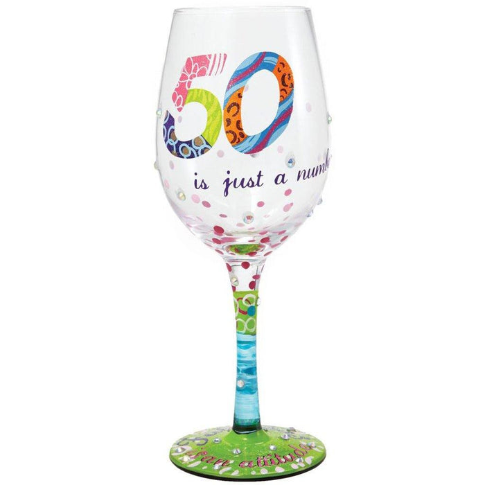 "Lolita : Wine Glass - 50 Is Just a Number at Annie's Hallmark"