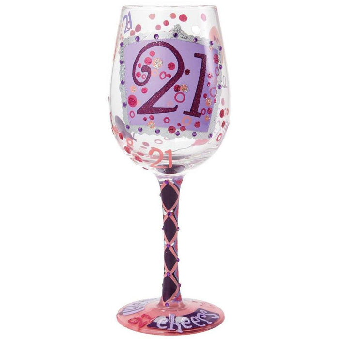 "Lolita : Wine Glass - 21st Birthday -"