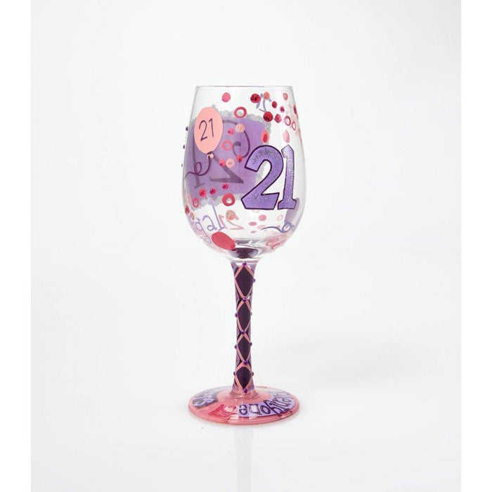 "Lolita : Wine Glass - 21st Birthday -"