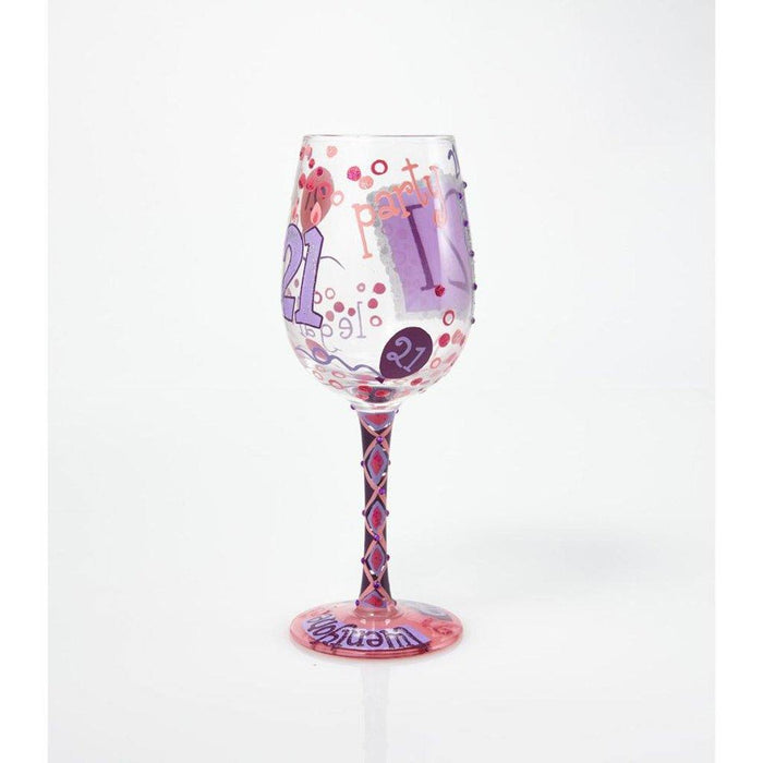 "Lolita : Wine Glass - 21st Birthday -"
