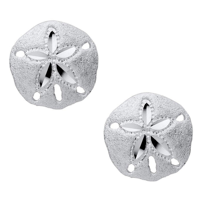 "Cape Cod • Lestage : Sand Dollar Stud Earrings -"