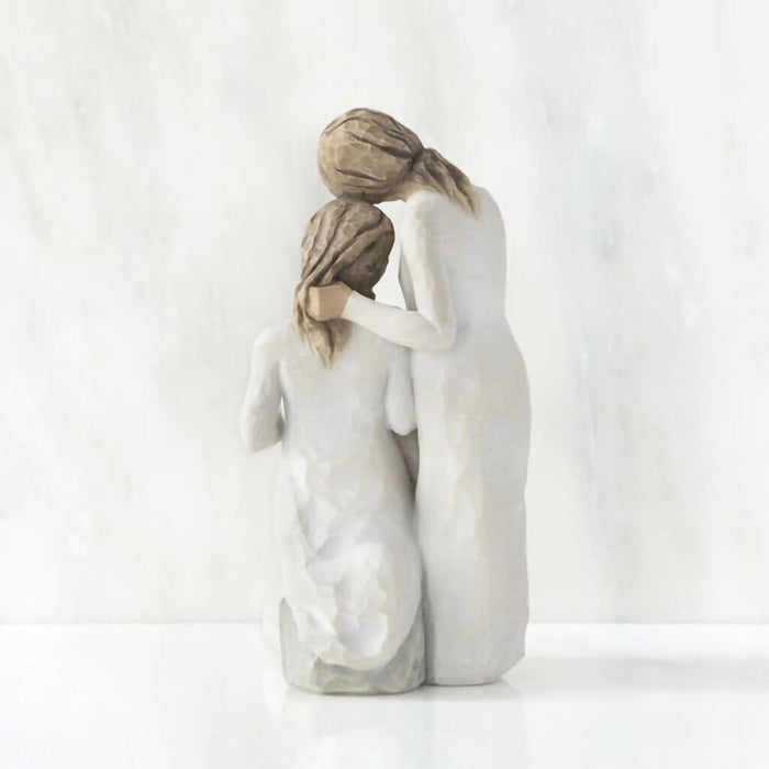"Willow Tree Our Healing Touch Figurine – Three women in comforting, supportive pose, hand-painted resin sculpture symbolizing compassion and connection"