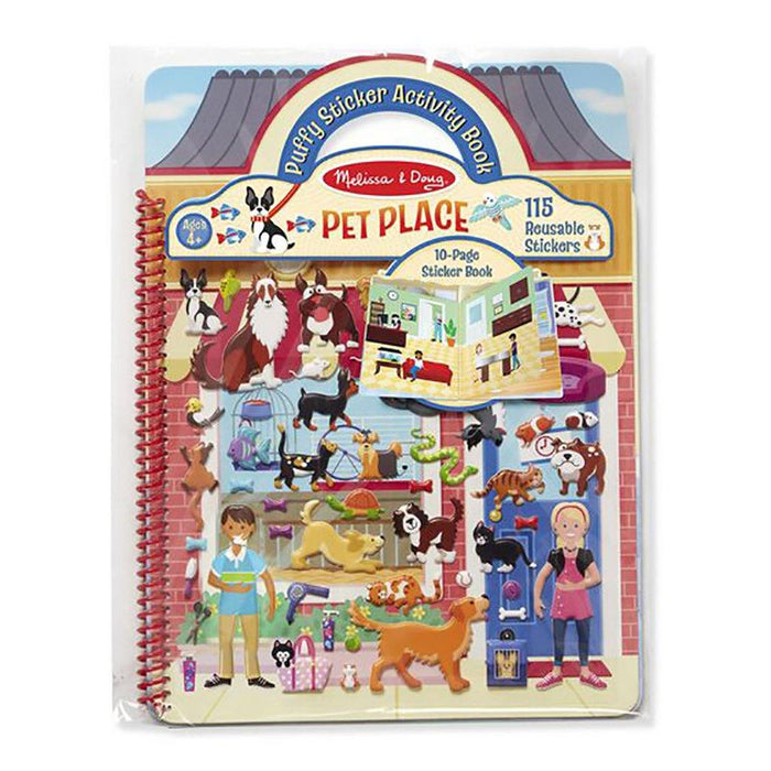"Melissa & Doug : Puffy Sticker Activity Book - Pet Place - Melissa & Doug : Puffy Sticker Activity Book - Pet Place - Annies Hallmark and Gretchens Hallmark, Sister Stores"