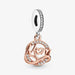 "PANDORA : Two-tone Mom Dangle Charm -"