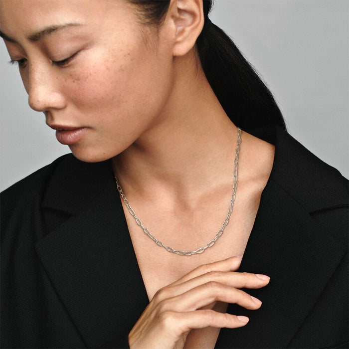 "PANDORA : Link Chain Necklace - Silver -"