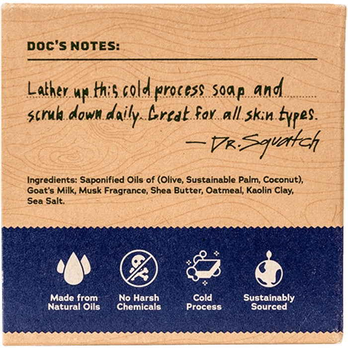 "Dr. Squatch : Men's Deep Sea Goats Milk Bar Soap -"