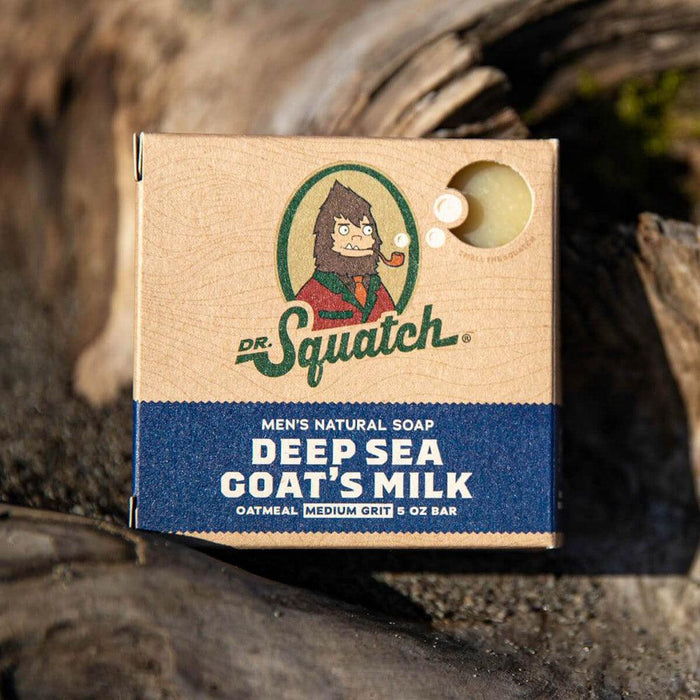 "Dr. Squatch : Men's Deep Sea Goats Milk Bar Soap -"