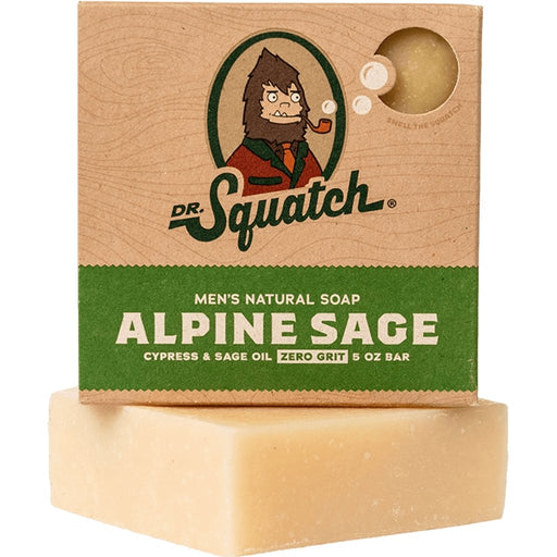 "Dr. Squatch : Men's Alpine Sage Bar Soap -"