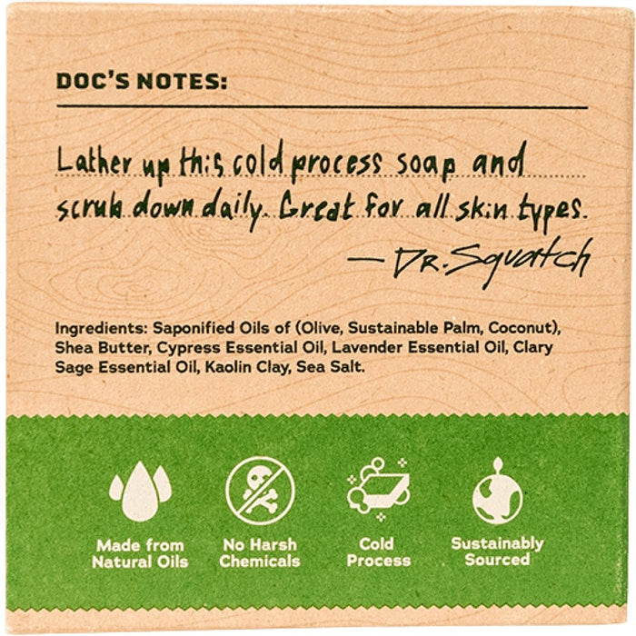 "Dr. Squatch : Men's Alpine Sage Bar Soap -"