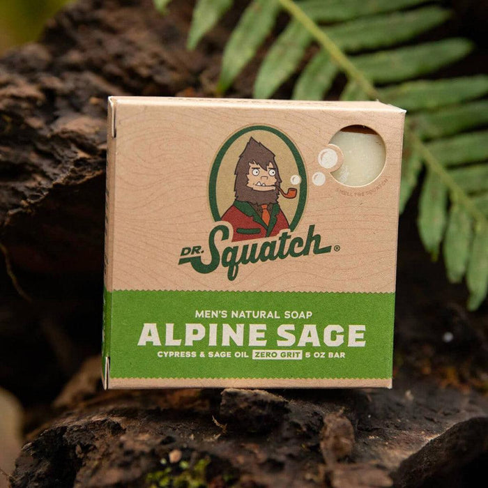 "Dr. Squatch : Men's Alpine Sage Bar Soap -"