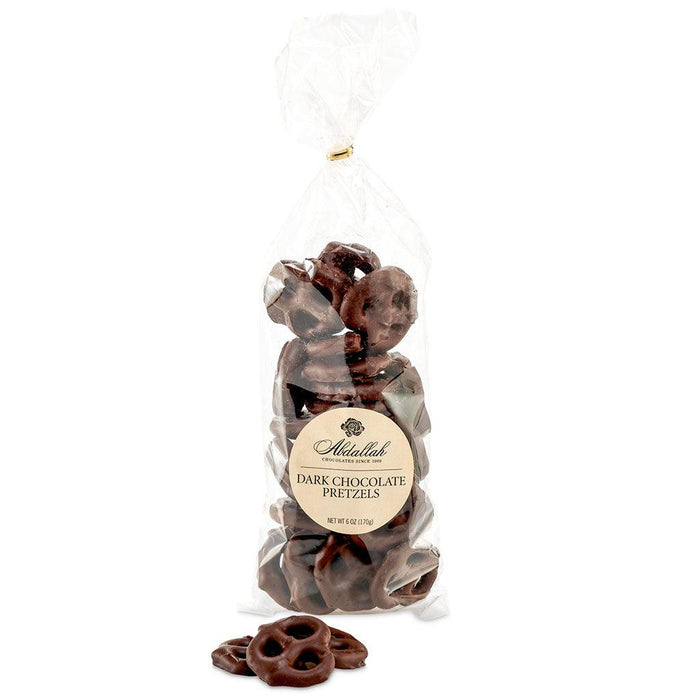 "Abdallah Candies : Pretzels – Dark Chocolate, 6oz at Annie's Hallmark"