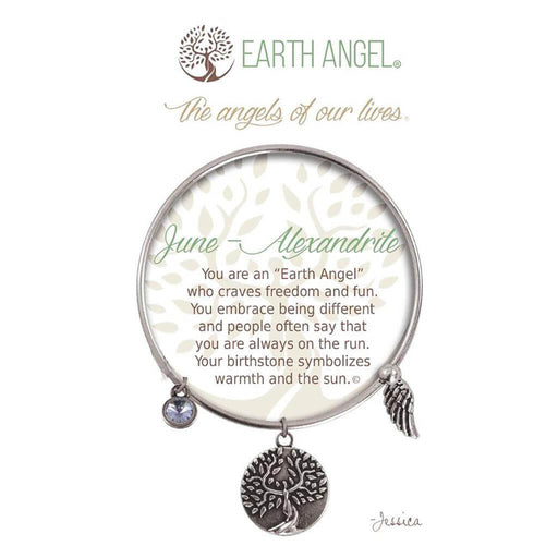 "Earth Angel : June - Alexandrite Bracelet in Silver -"