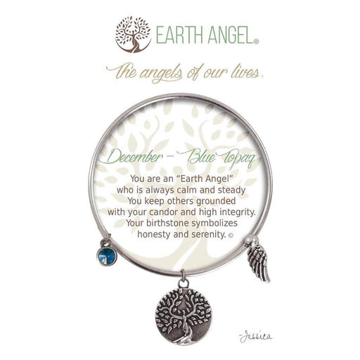 "Earth Angel : December - Blue Topaz Bracelet in Silver -"