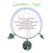 "Earth Angel : Guardian Angel Radiant White Stone Bracelet -"