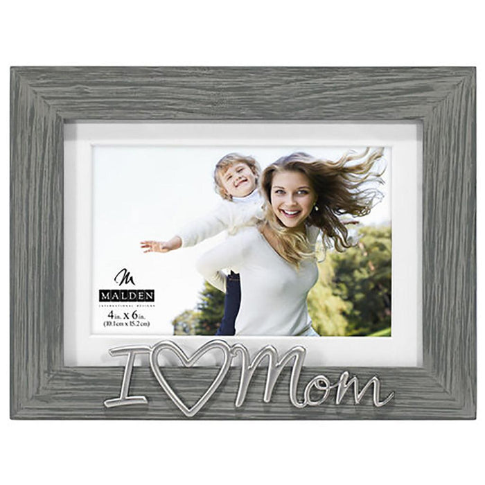 "Malden : 4X6/5X7 I Heart Mom Frame with Mat -"