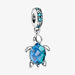 "PANDORA : Murano Glass Sea Turtle Dangle Charm -"