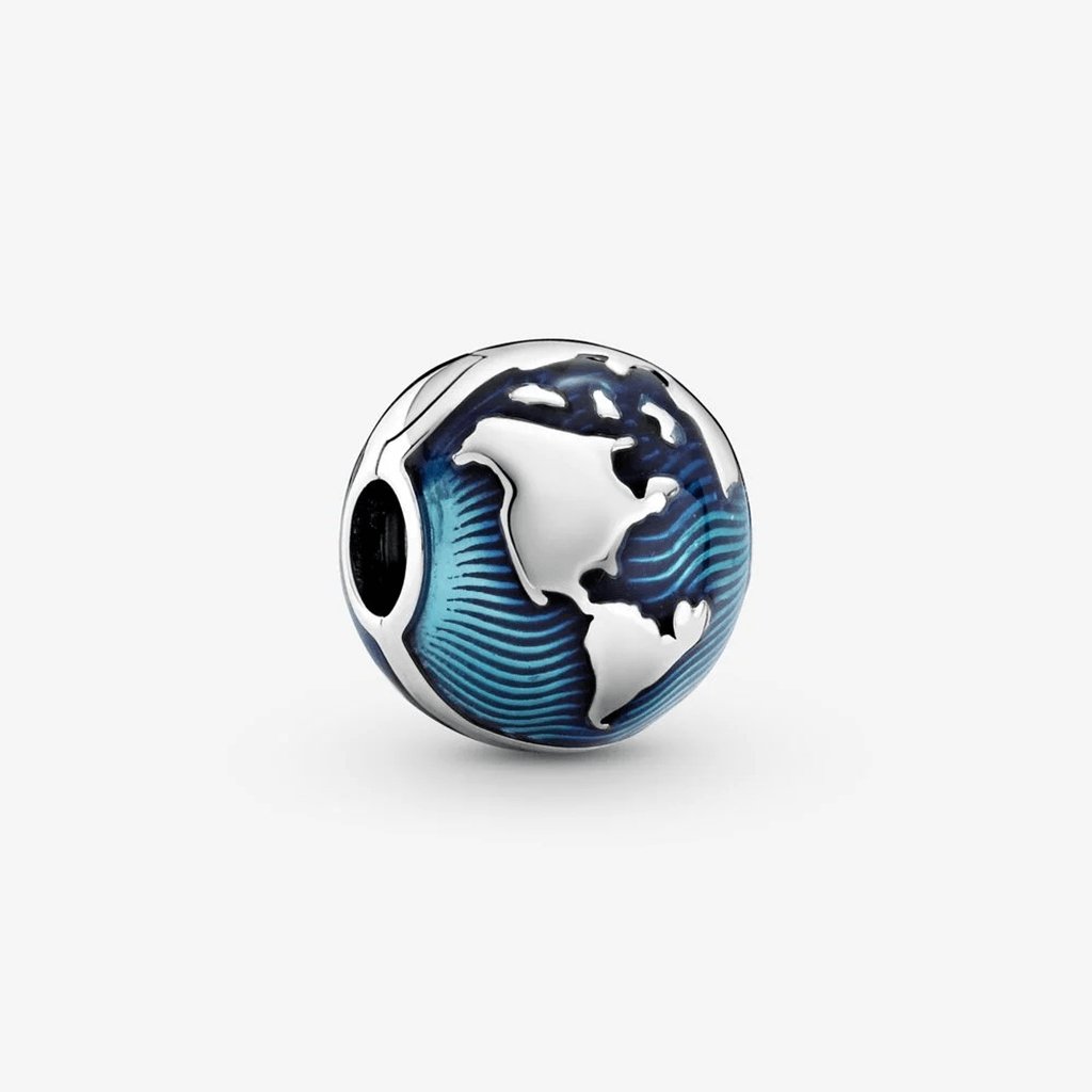 PANDORA : Blue Globe Clip Charm - Annies Hallmark & Gretchens