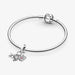 "PANDORA : Airplane, Globe & Suitcase Dangle Charm -"
