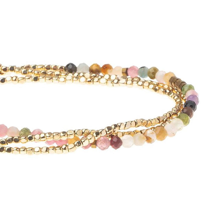 "Scout Curated Wears : Delicate Stone Tourmaline/Gold - Stone of Healing -"