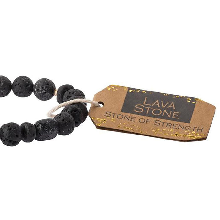 "Scout Curated Wears : Lava Stone Bracelet - Stone of Strength at Annie's Hallmark"