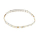 "Scout Curated Wears : Good Karma Miyuki Bracelet | Strength & Grace - Ivory/Silver -"