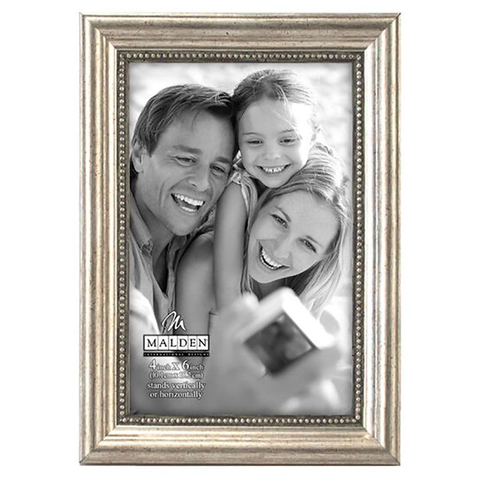 "Malden : 5X7 Silver Bead Frame at Annie's Hallmark"
