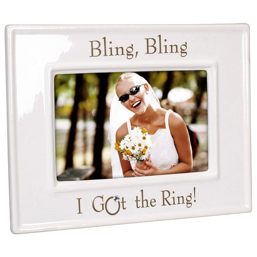 "Malden : 4X6 Bling Bling Ceramic Frame -"