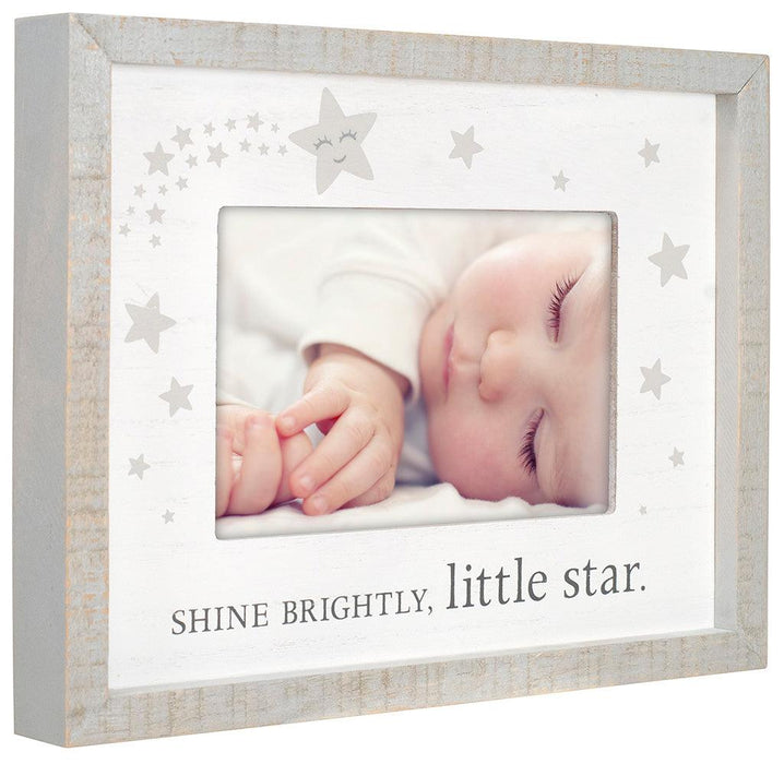 "Malden : 4X6 Shine Bright Little Star Rustic Frame -"