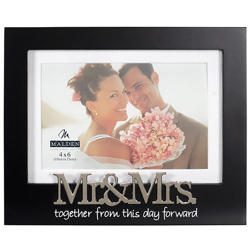 "Malden : 4X6/5X7 Mr.& Mrs. Expressions Frame -"