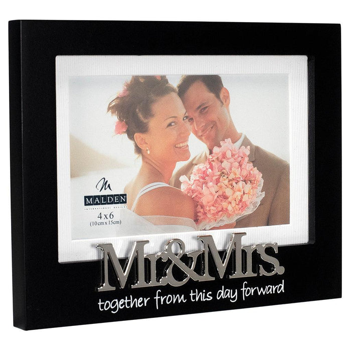 "Malden : 4X6/5X7 Mr.& Mrs. Expressions Frame -"